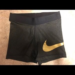 Nike Pro metallic shorts size XS